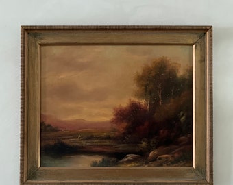 Signed Paul Wesley Landscape Oil Painting