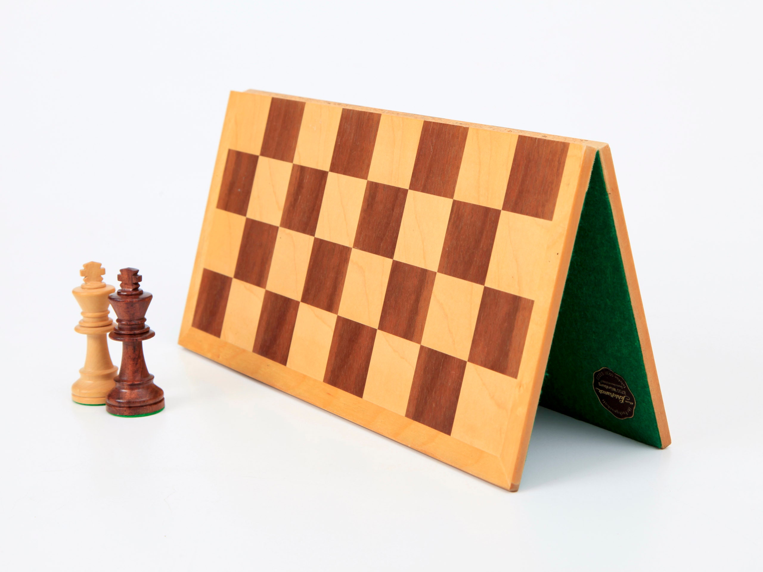13.25 inch Black & Maple Chest Chess Board (1.5 inch Squares)