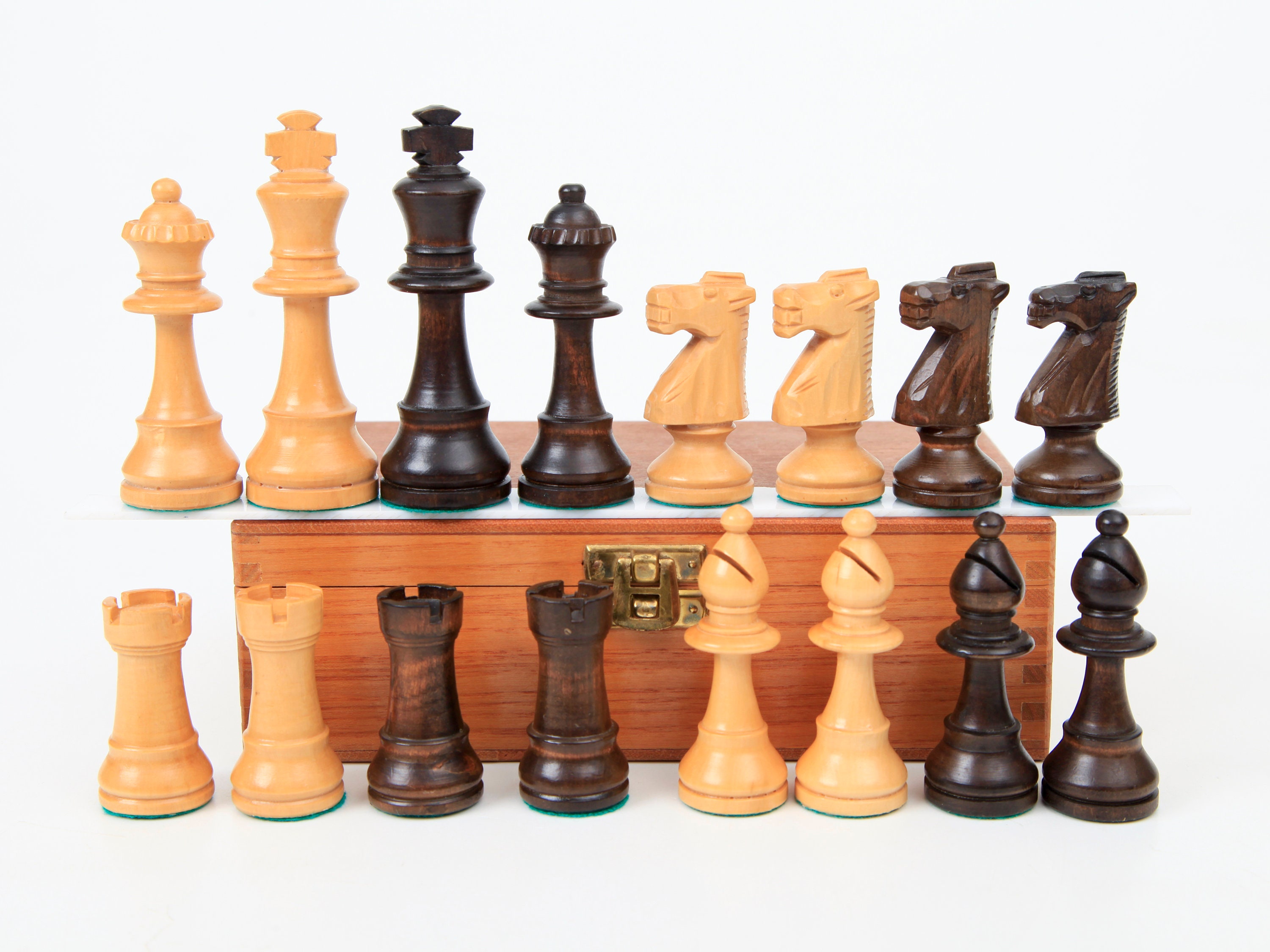 Vintage Weighted Staunton Chess Set KH 95 cm/375 in. -  Portugal