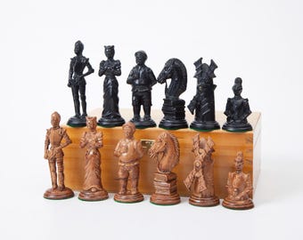 新品未使用⭐︎【海外輸入】チェス像オブジェレトロフィギュアブラック