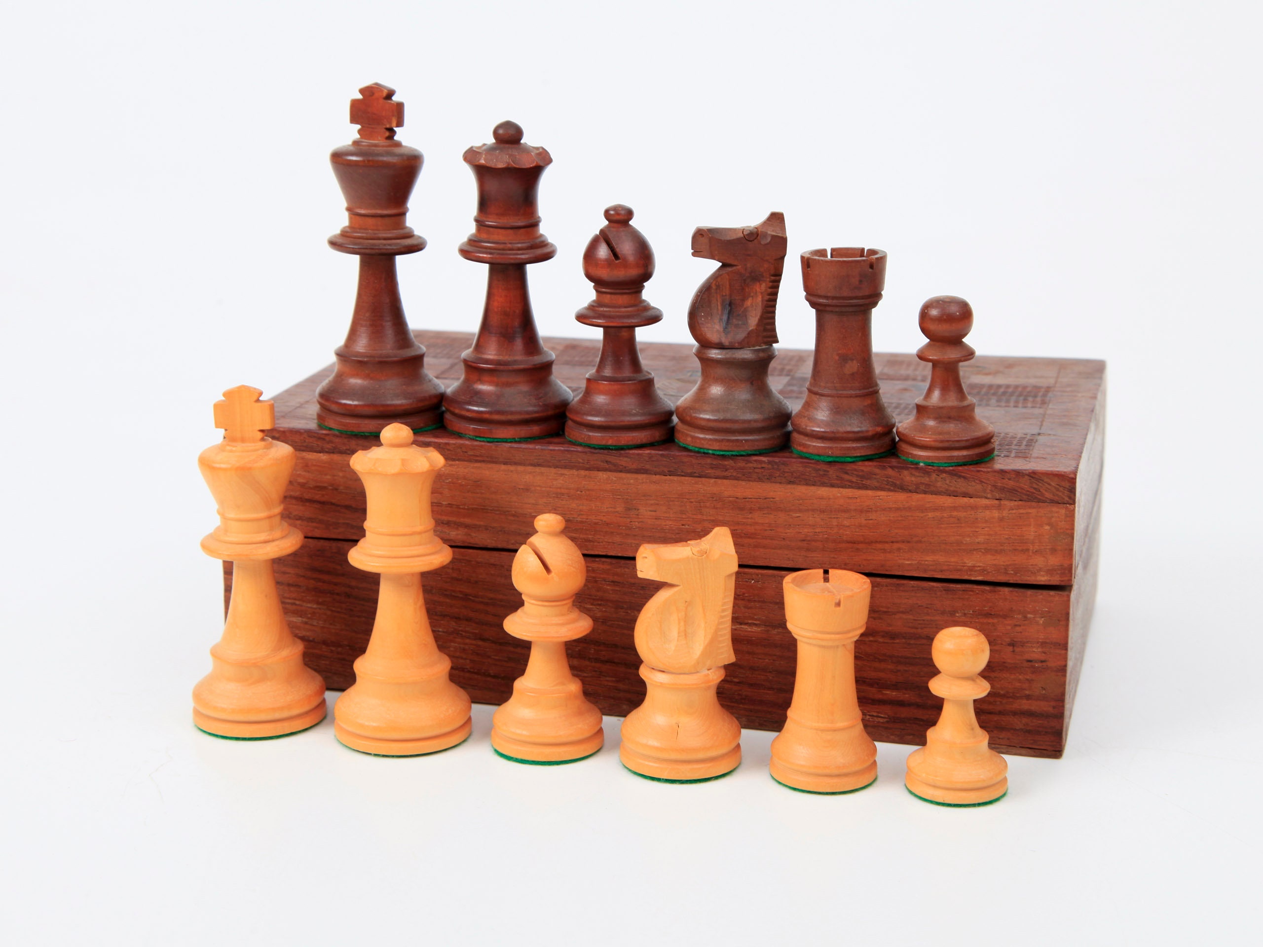 French Lardy Staunton Tournament Chess Set Pieces with Free