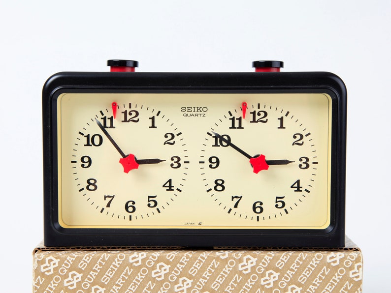 Vintage Seiko Quartz Japanese Chess Clock Official US Chess Etsy