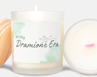 Dramione Candle: Pink Wick, Coconut Soy Wax, Book Lover Gift