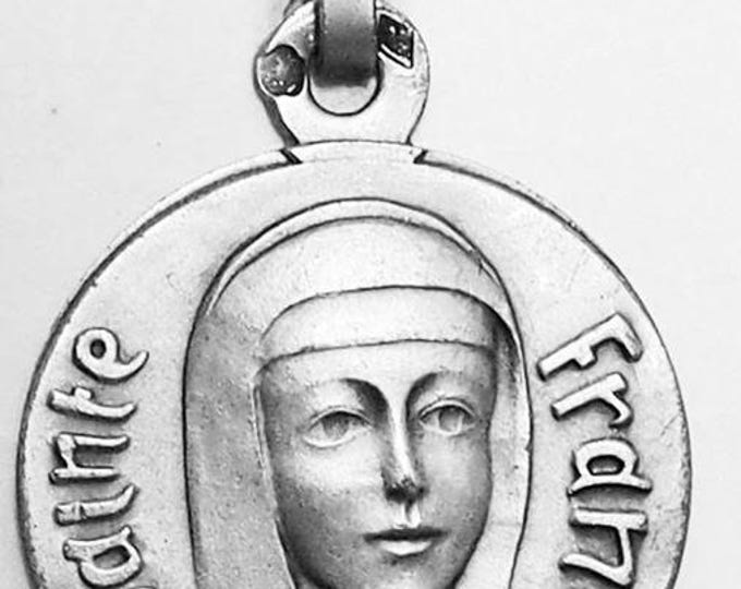 Medal Sainte France argent 925 sterling diameter 18mm handmade in France