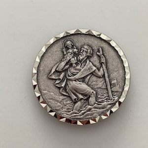 Magnet Round magnet 3x3cm of Saint Christopher