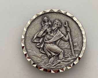 Magnet Round magnet 3x3cm of Saint Christopher