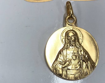 Saint Michael massive silver pendant 2,5 centimers