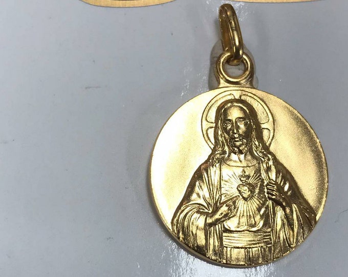 Saint Michael massive silver pendant 2,5 centimers