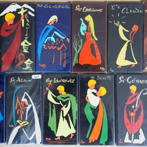 Black Tiles of Limoges, French first names and saints