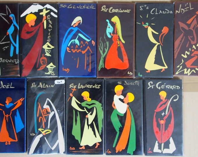 Black Tiles of Limoges, French first names and saints