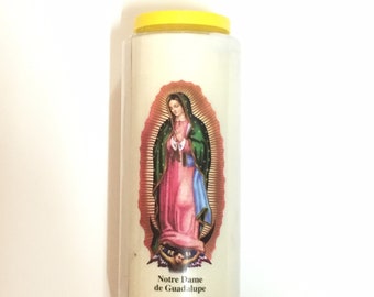 Lot de 3 bougies de neuvaines, Notre Dame de Guadalupe