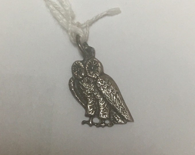 Ancient silver Owl pendant