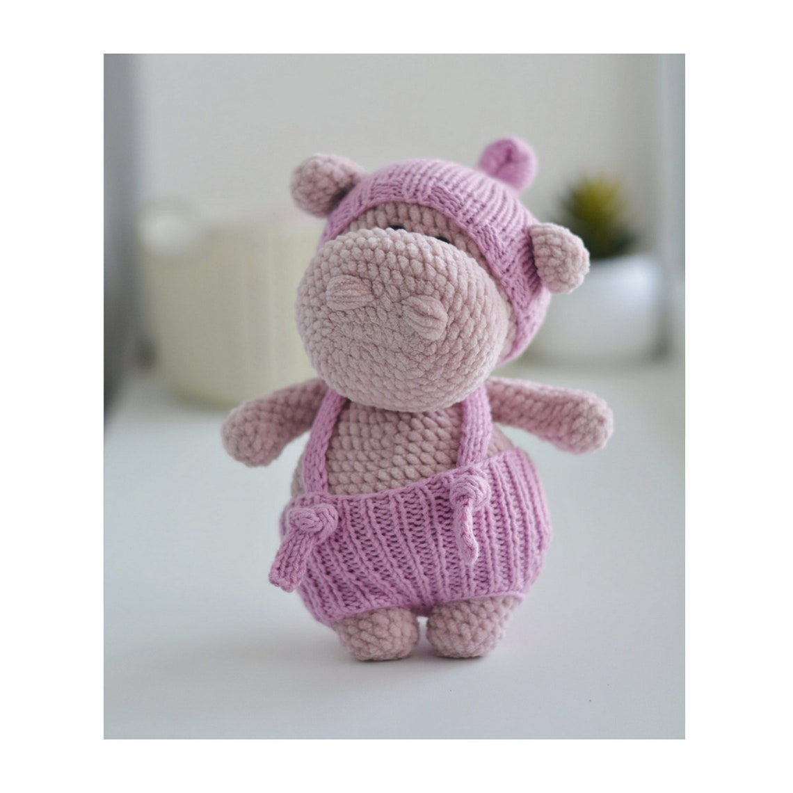 Hippo Gift Plush Hippo Plush Toys Hippo Christmas Crochet | Etsy