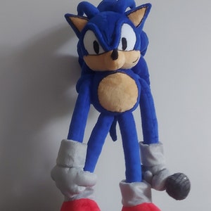 Сustom Plush Just Like Hyper Sonic the Hedgehog Inspired Handmade