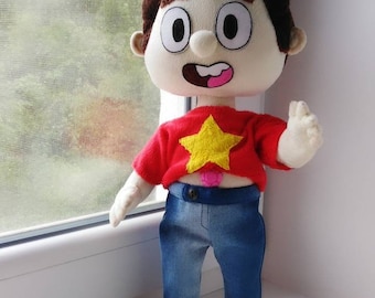 Steven Universe Plush Doll toy. Custom plush toy Inspired by  Steven Universe.