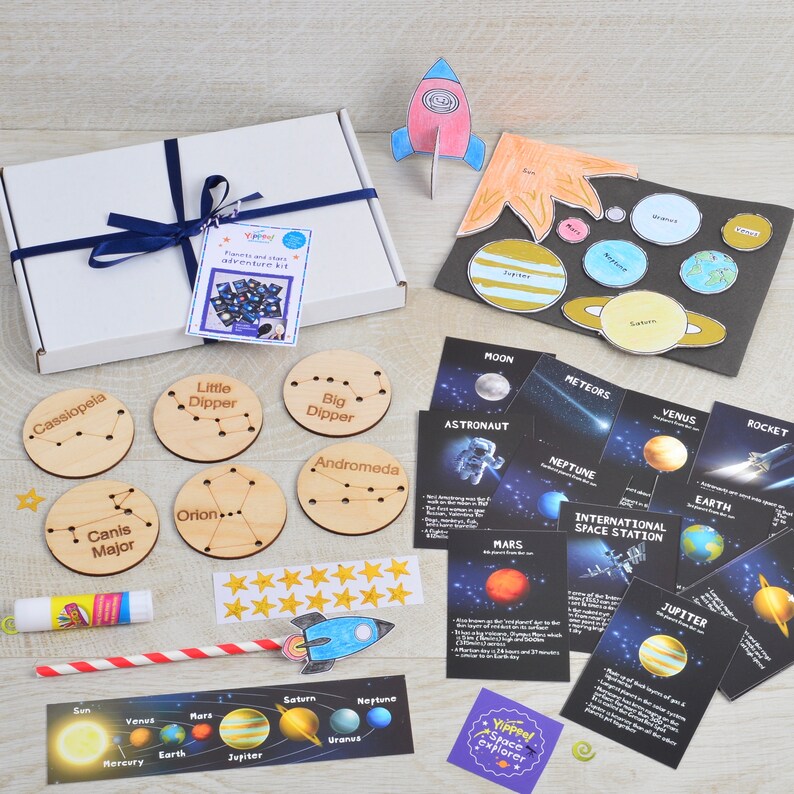 Planets And Stars Adventure Kit Space Solar System Stem Gift Space Gift Birthday Gift Childrens Gift Educational Gift Craft Kit