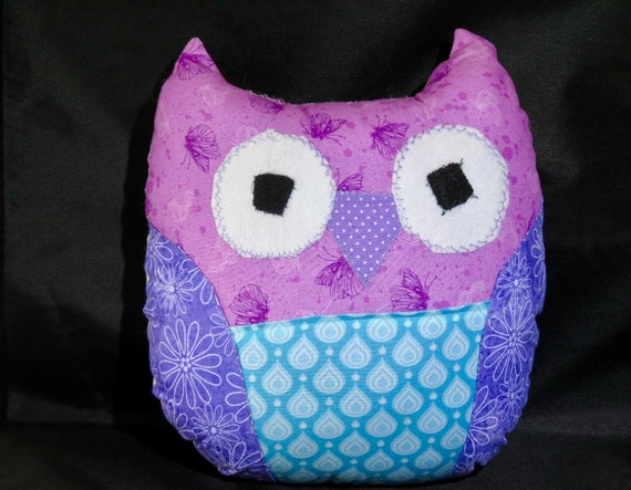 Purple Owl Pillow Etsy