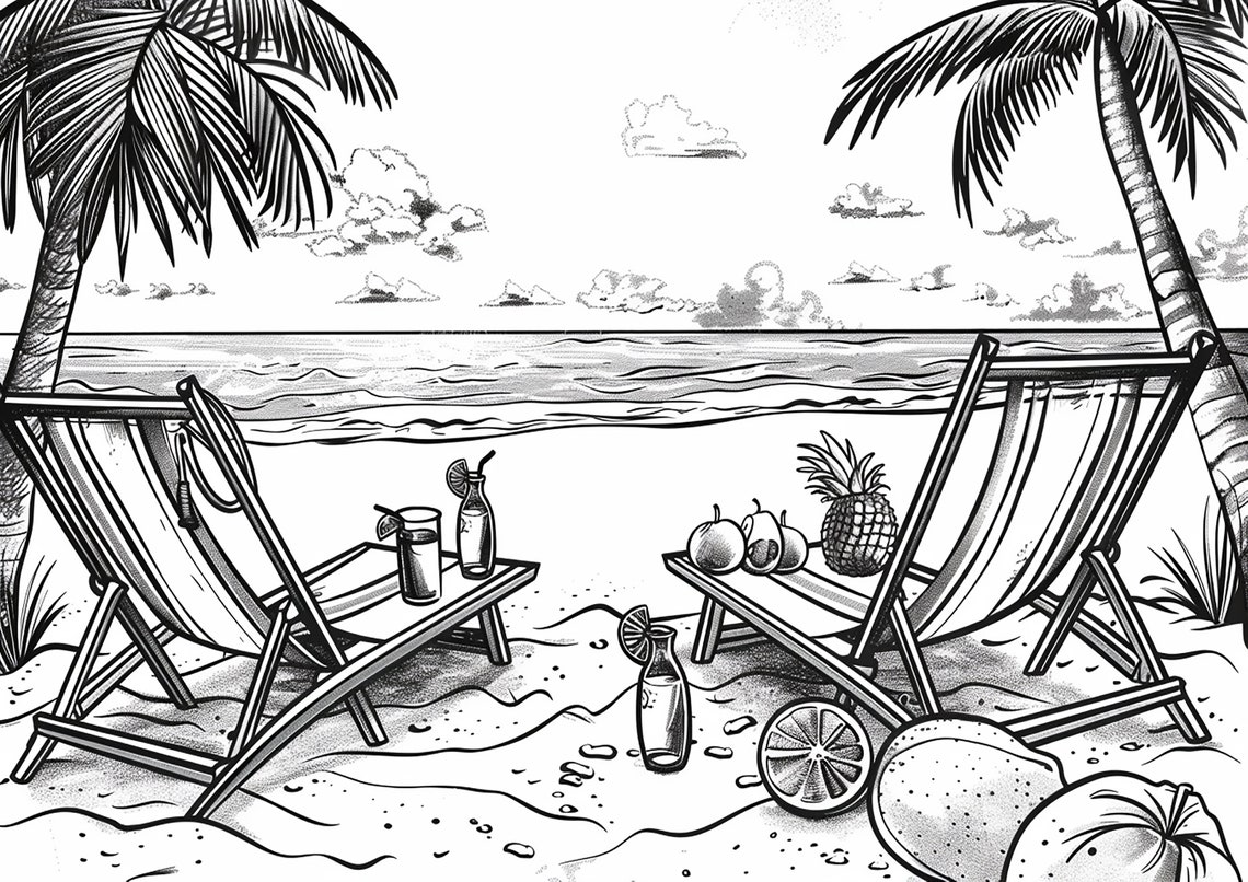 Mediterranean Themed Coloring Pages to Print for Adults and Children - Etsy