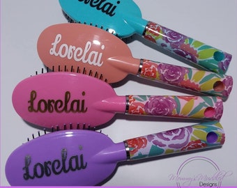Personalized Hair Brush, hairbrush tween girl gift ideas cheer gift spa party favor teen girl gift sleepover favor stocking stuffer easter