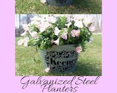 Personalized Galvanized Tubs, drink bucket mother 39 s day flower bucket flower planter galvanized bucket outdoor galvanized metal home decor