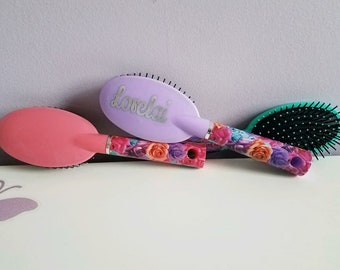 Personalized Hair Brush, personalized brush, name hair brush, christmas gift stocking stuffer easter basket filler teen gift tween girl gift