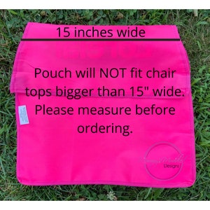 Child's Desk Chair Cover, seat pouch, school desk chair sack, chair pocket, small desk organizer, homeschool materials, desk chair storage image 2
