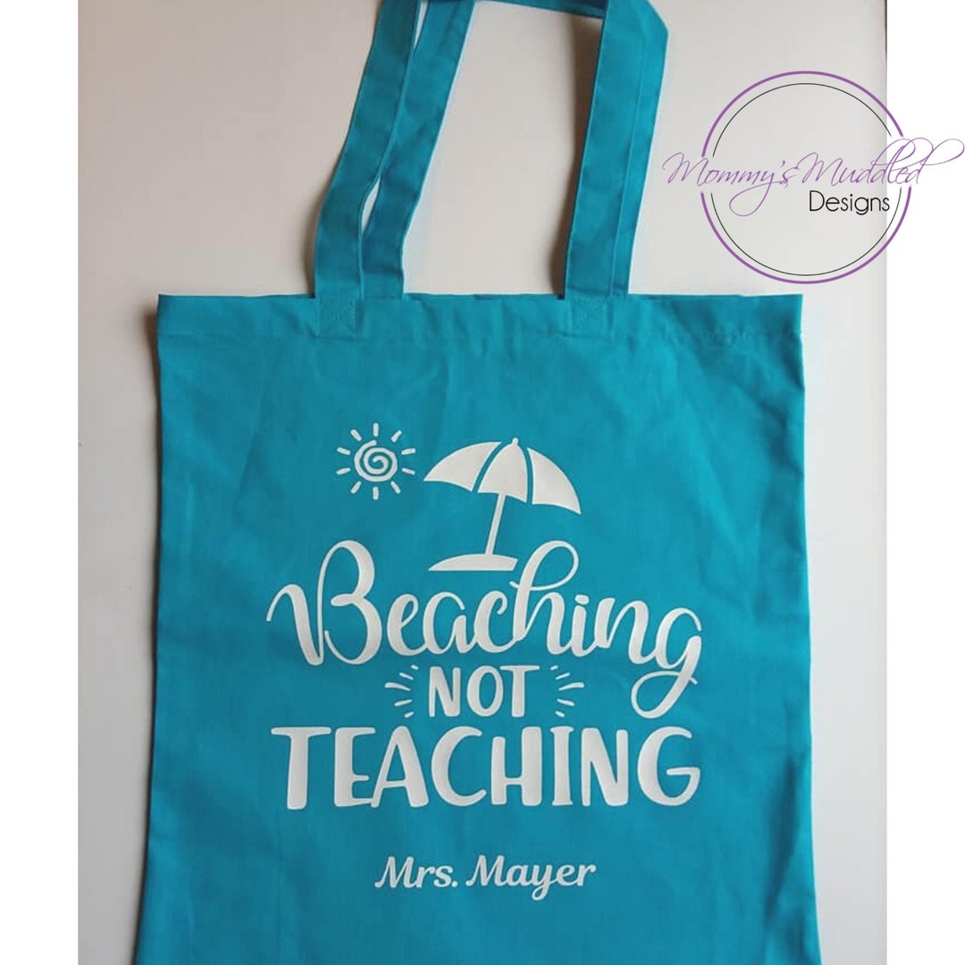 Personalized Teacher Tote Bag, Teacher Appreciation Gift, End of Year