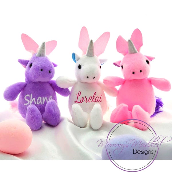 Personalized Easter Unicorn Bunny, Easter bunny stuffed animal Easter basket stuffer for kids gift for kids gift for children unicorn bunny