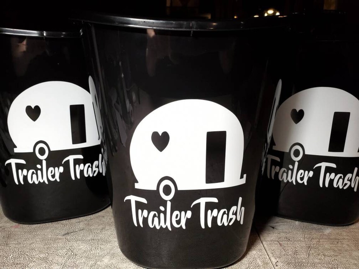 Trailer Trash Wastebasket rv bathroom wastebasket camping Etsy