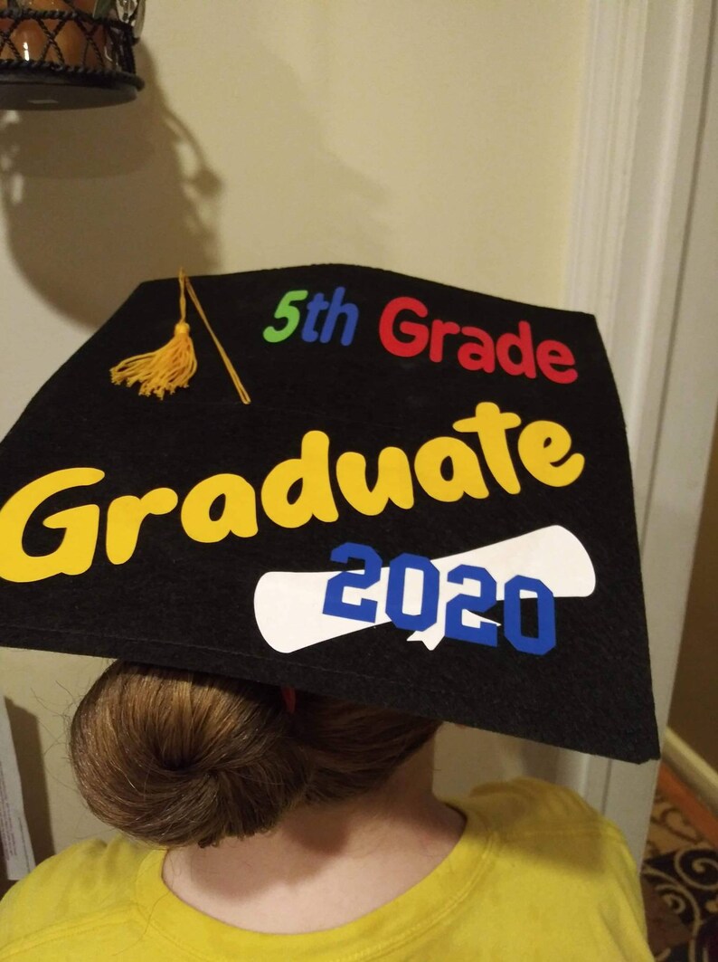 Elementary FELT Graduation Cap Preschool Prek Kindergarten Etsy