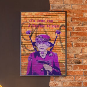 The Queen Graffiti - Girls Guns and roses, Flower Power, Una postura por la paz