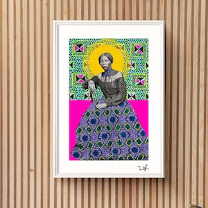 Harriet Tubman - Limited Edition Print - A4 Print - A3 Print - Digital Collage - Black Art - African Art