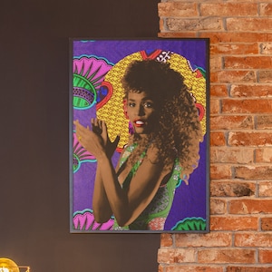 Whitney Houston Pop Art Print