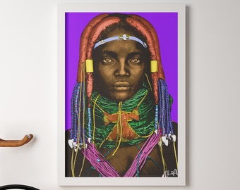 Belle femme de la tribu Mumuhuila d’Angola