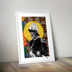 Marcus Garvey Print - Limited Edition Print - A4 Print / A3 Print - Digital Collage - Black Art -Reformation Art