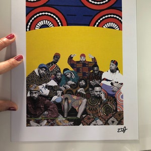 Wu-Tang Clan Impression en édition limitée Impression A4 ou A3 Collage numérique Poster hip hop image 2