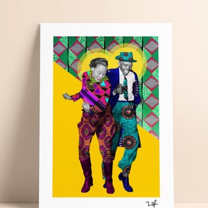 Jitterbugging in a juke joint, Mississippi, 1939 - Limited Edition Print - Print - Digital Collage - Black Art - African Art