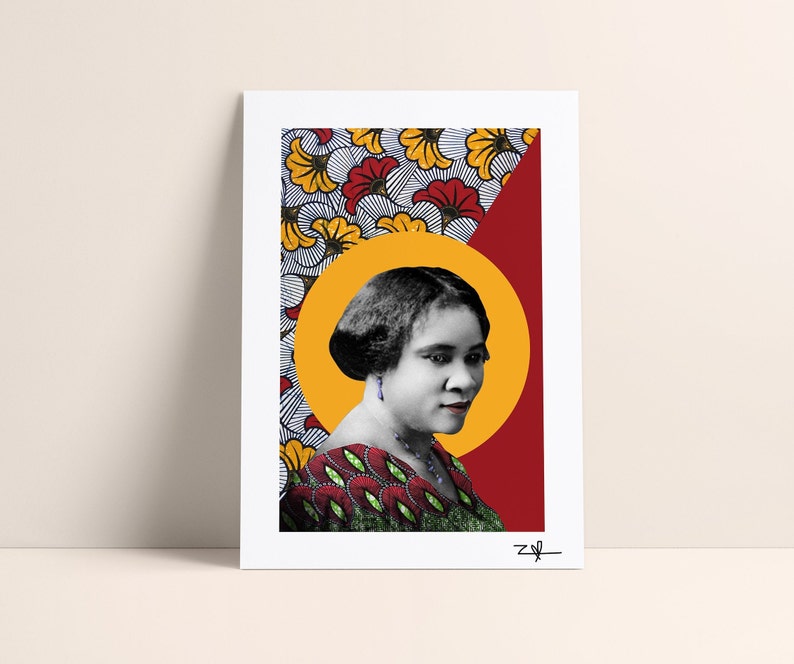 Madame CJ Walker Limited Edition Print A4 Print A3 Print | Etsy