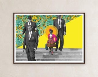 The Walk | Ruby Bridges Art Print, 1960