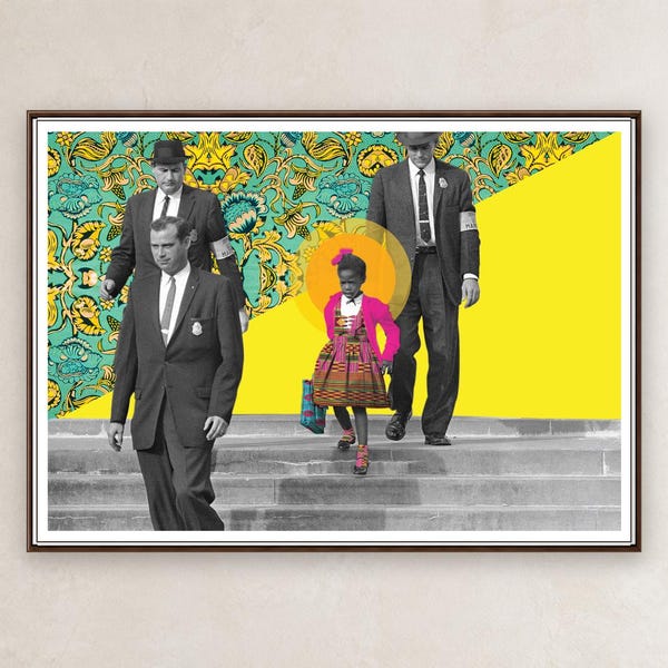 The Walk | Ruby Bridges Art Print, 1960