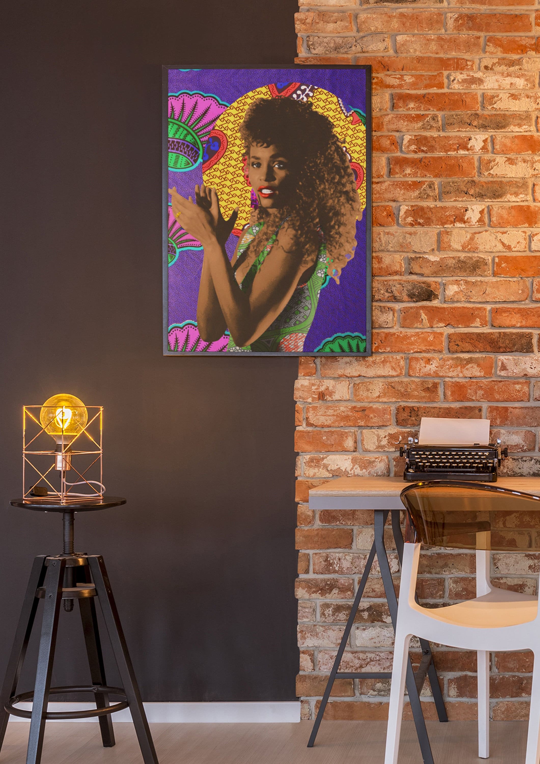 Discover Whitney Houston Pop Art Print Poster