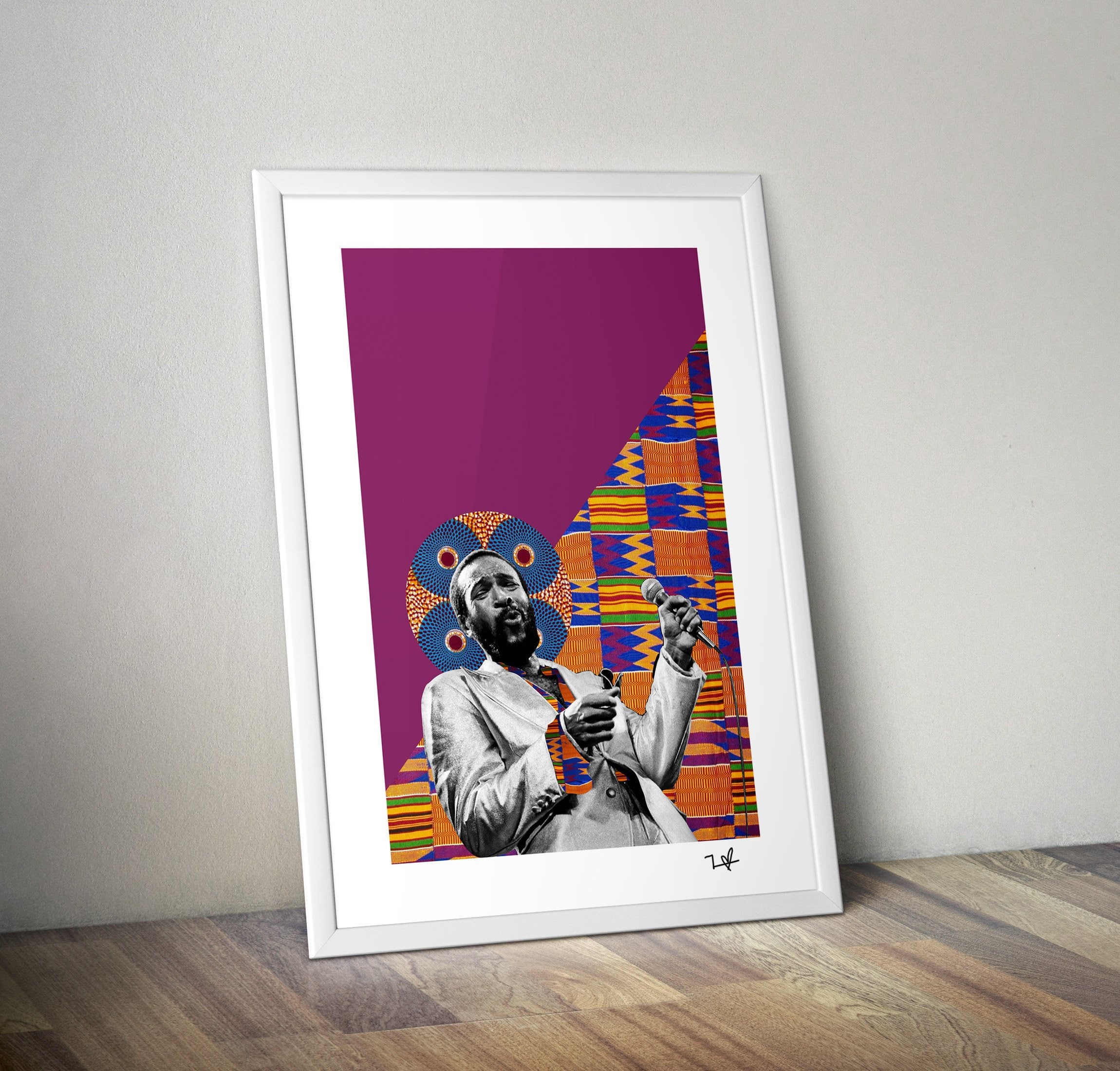Marvin Gaye - Limited Edition Print - A4 /A3 Print - Digital Collage - Black Art - African Art