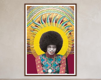 Ideas That Refuse to Be Small | Angela Davis Art Print, 1974