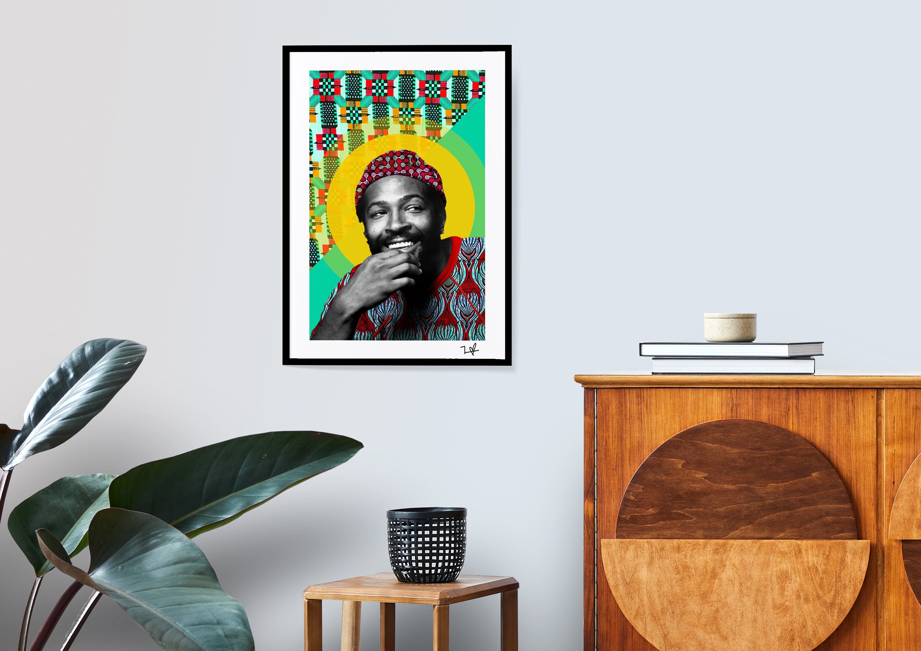 Marvin Gaye - Limited Edition Print - A4 Print - A3 Print - Digital Collage - Black Art - African Art