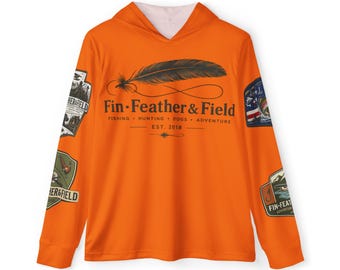 Sudadera con capucha Fin·Feather & Field Logo / Caza, pesca y aventura al aire libre