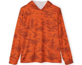 Blazin' Orange Hunting Hoodie | Orange All-Over Print
