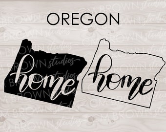 Oregon Home SVG EPS JPG png dxf Digital Download Commercial License