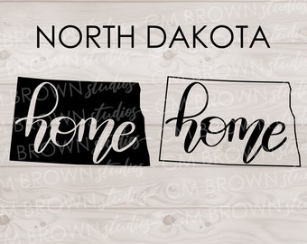 North Dakota Home SVG, North Dakota SVG, ND svg eps jpg png dxf, Digital Download, Commercial License