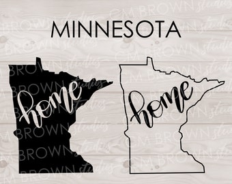 Minnesota Home SVG EPS JPG png dxf Digital Download Commercial License