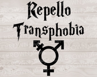 Repello Transphobia SVG Trans Pride SVG Trans Ally SVG eps jpg png dxf Digital Download Commercial License